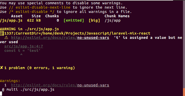 No Unused Vars